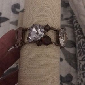 J. Crew clear and purple some bracelet